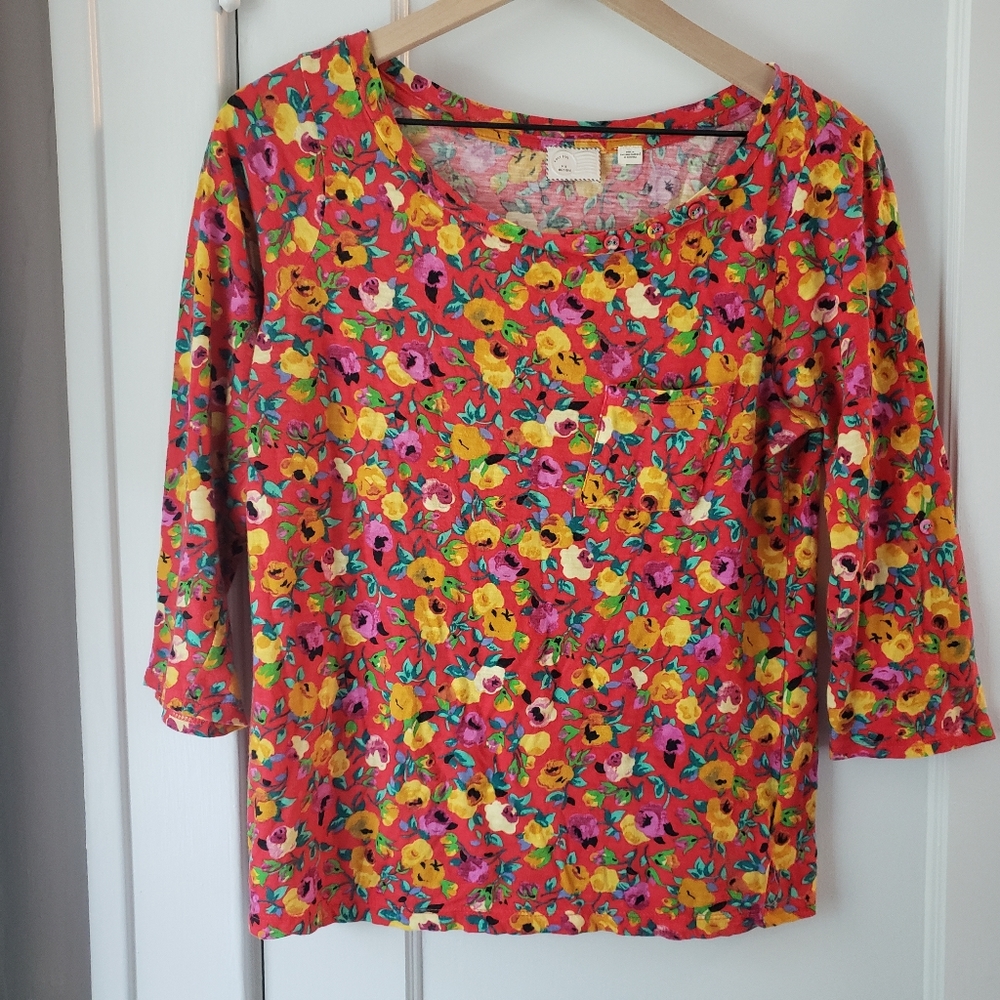 Anthropologie Postmark Floral top size M - Picture 1 of 6